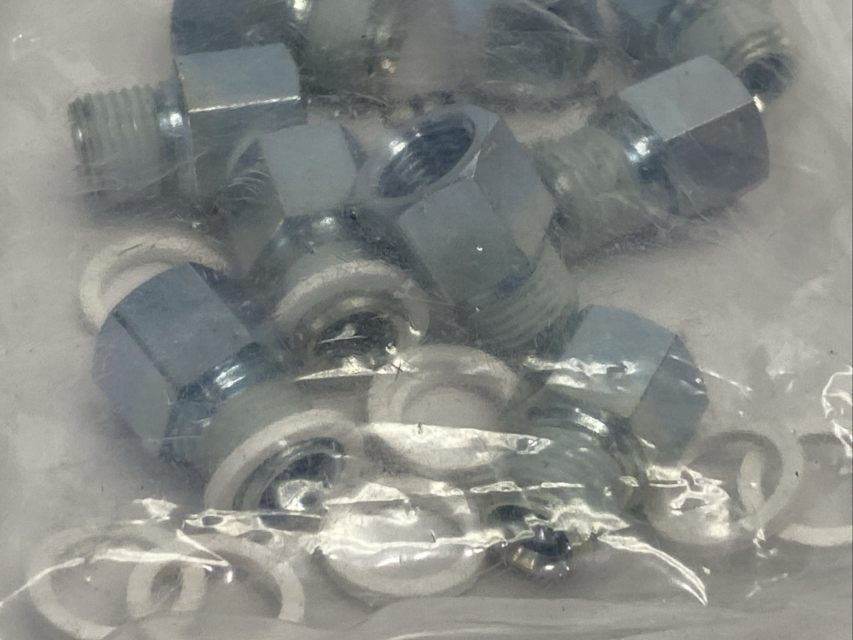 AD-1/4NPT-G1/4-I, 9625 | Festo AD-1/4NPT-G1/4-I Pneumatic Adapter Male/Female 1/4" NPT LOT OF 10 9625 - New - Maverick Industrial Sales