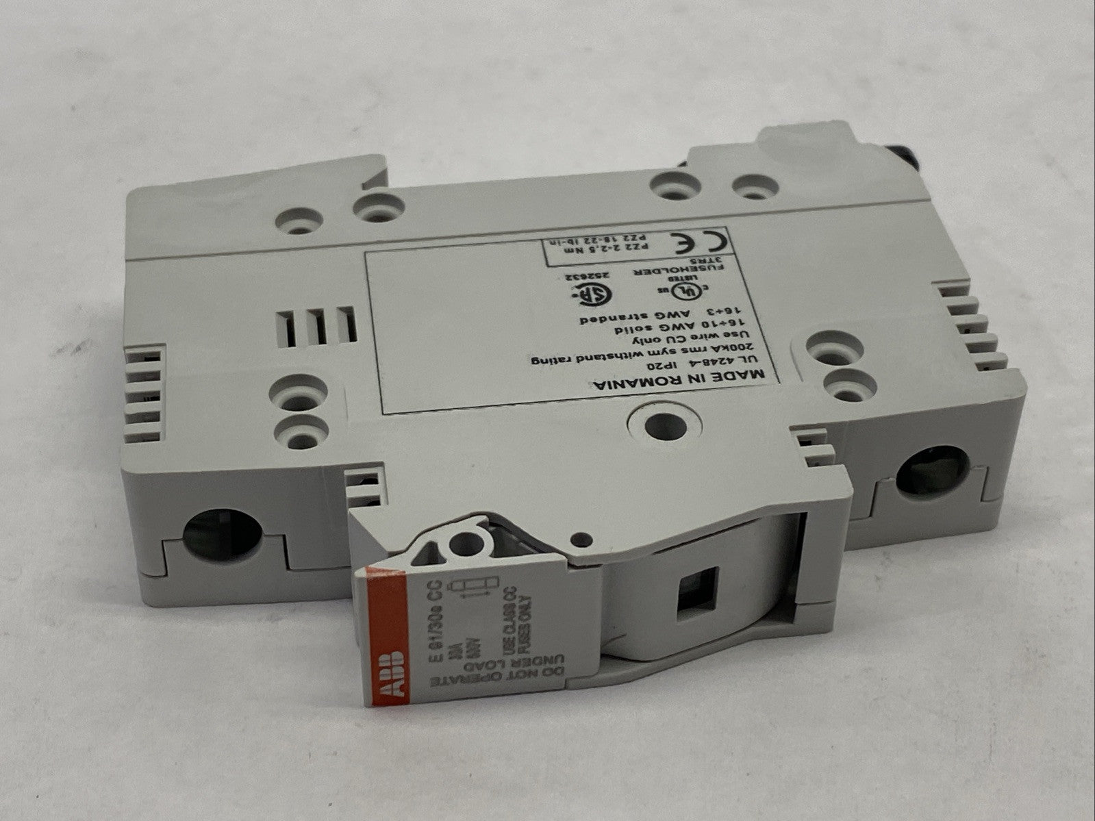 ABB E 91/30sCC Class CC Fuse Holder 1-Pole 30A 600V - Maverick Industrial Sales