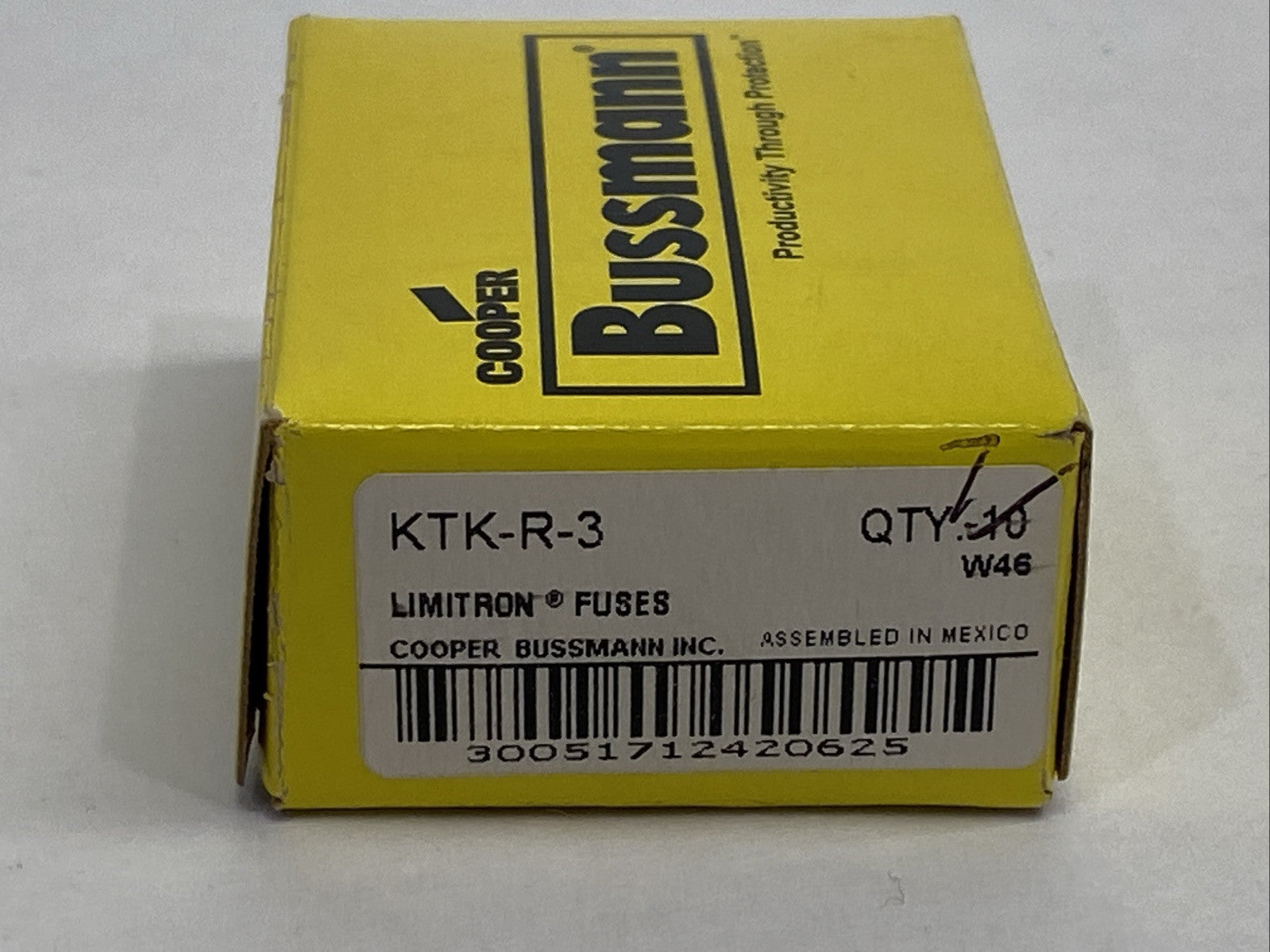 Cooper Bussmann KTK-R-3 Limitron Class CC Fuse 3A 600VAC PKG OF 7 - Maverick Industrial Sales