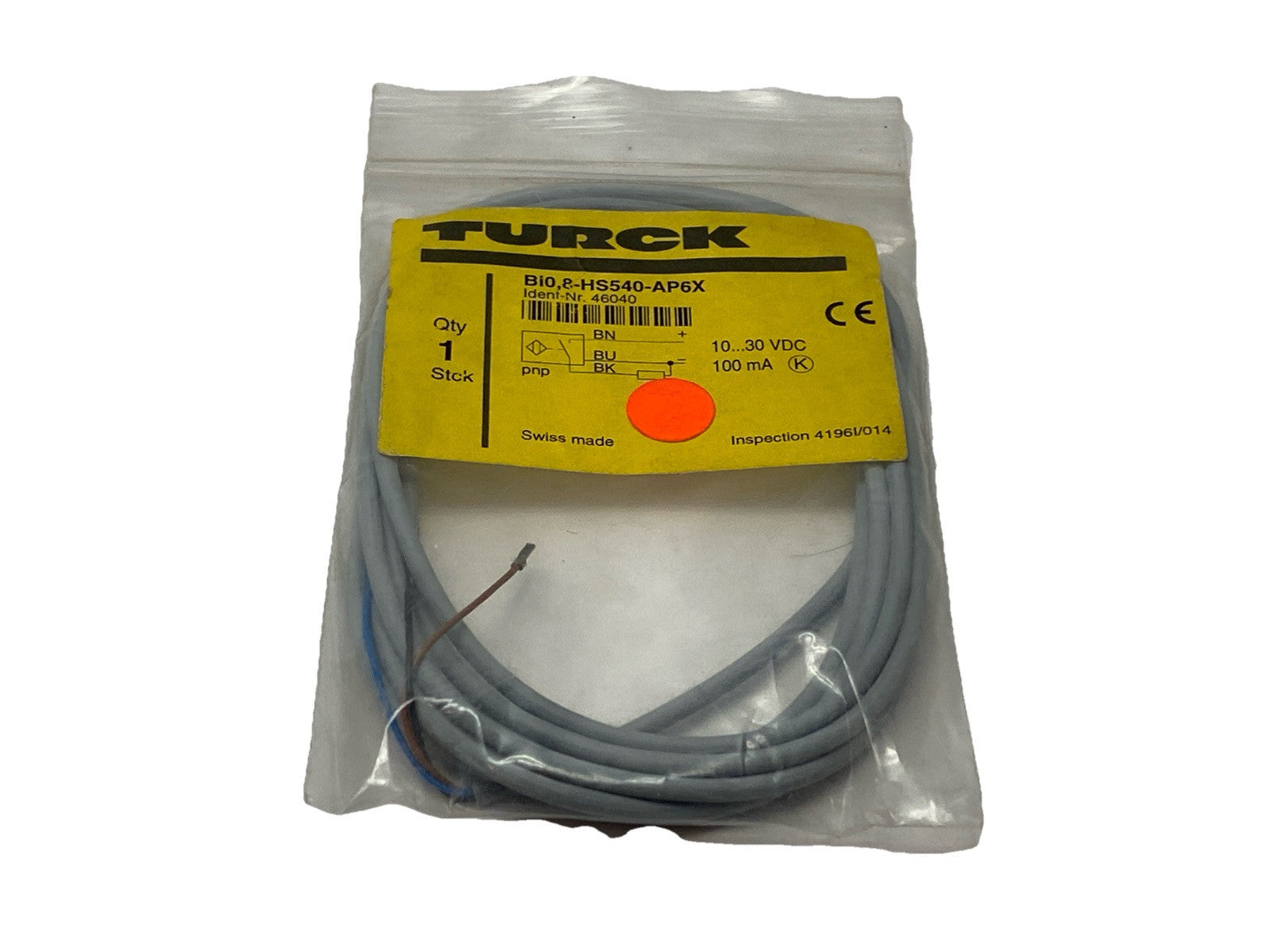 Turck BI0,8-HS540-AP6X Proximity Sensor 10-30VDC 46040 - Maverick Industrial Sales