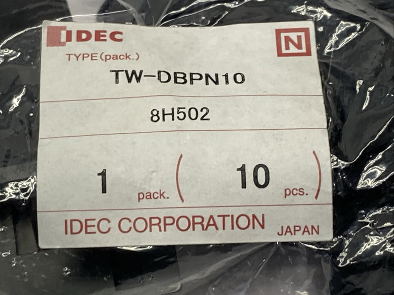 IDEC TW-DBPN10 Dummy Contact Block 8H502 LOT OF 10 - Maverick Industrial Sales