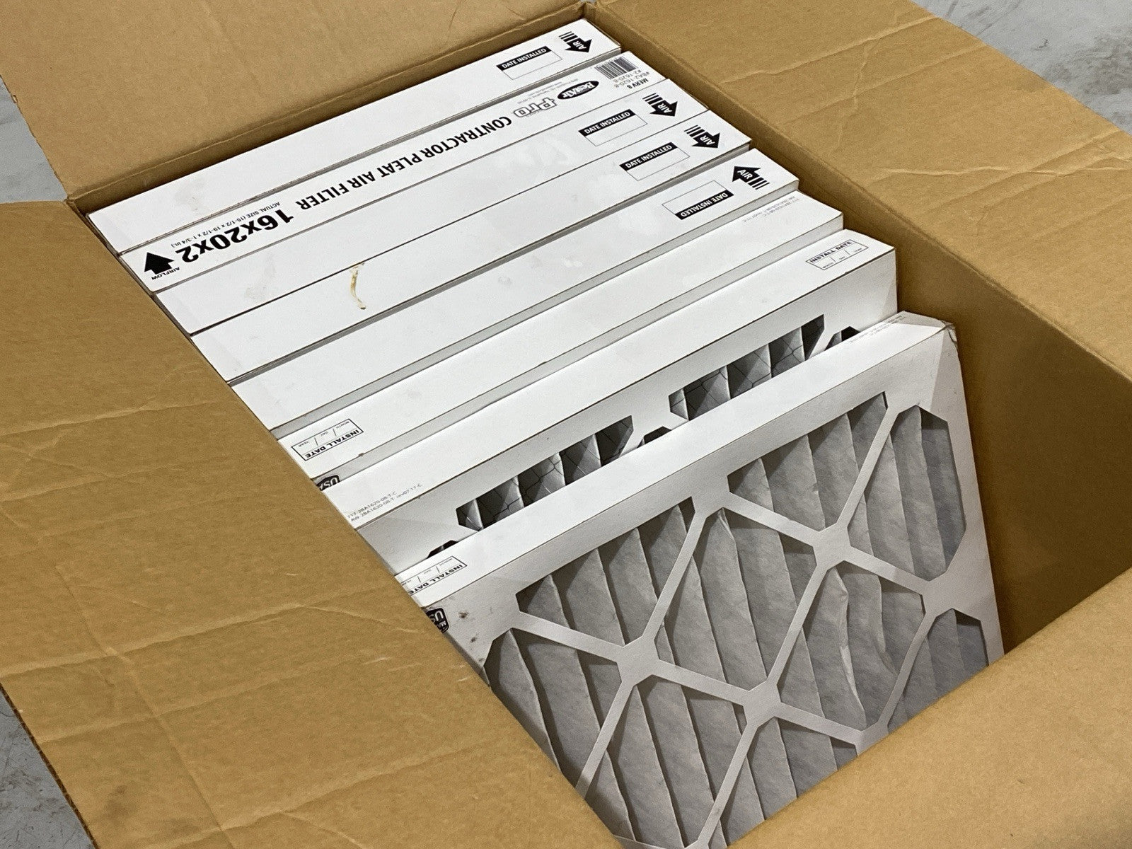 BestAir 2-1620-8 MERV 8 Commercial Pleated Air Filter 16" x 20" x 2" BOX OF 8 - Maverick Industrial Sales