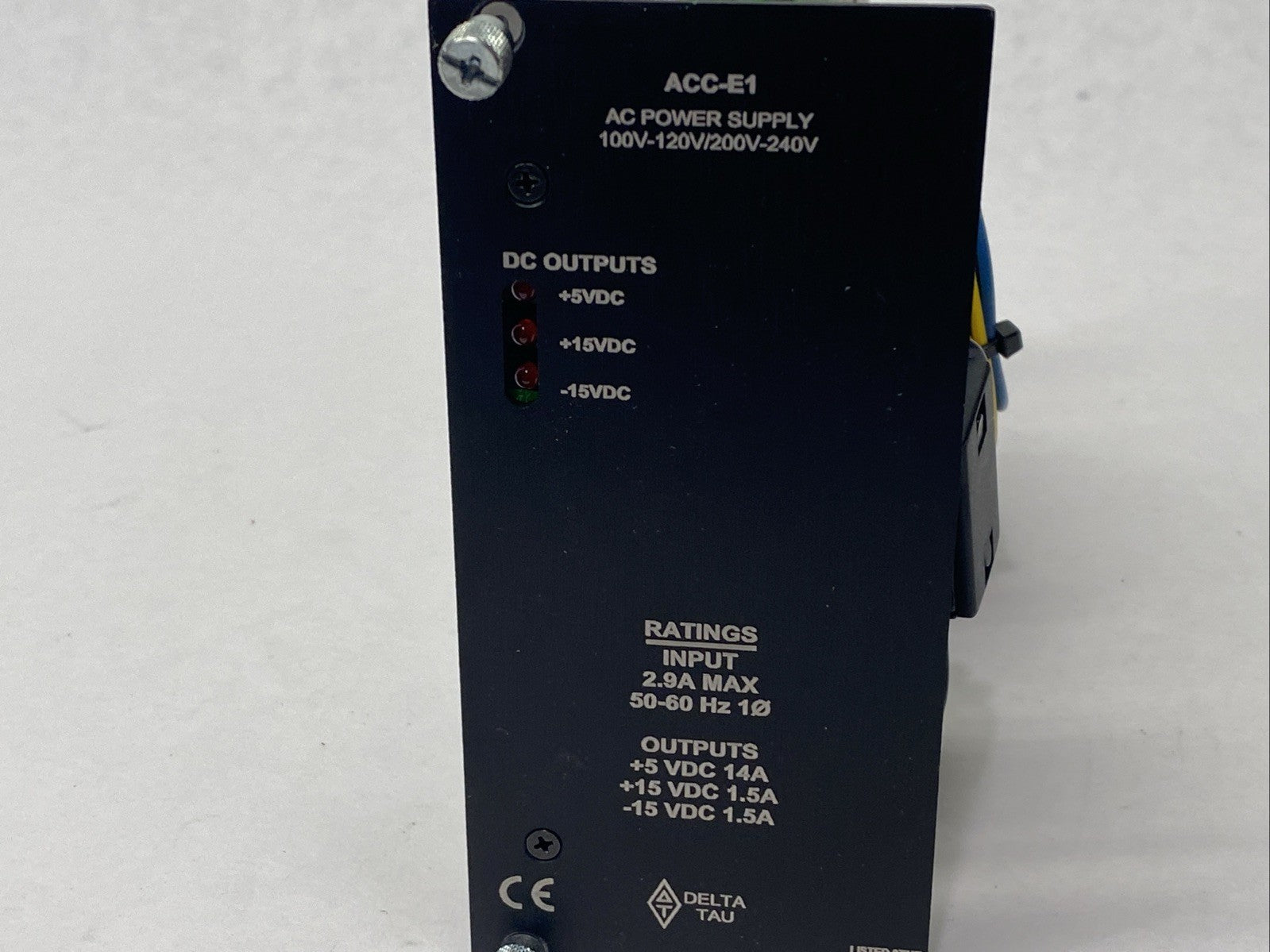 Delta Tau ACC-E1 Power Supply 14A/1.5A 5VDC/15 VDC Output - Maverick Industrial Sales