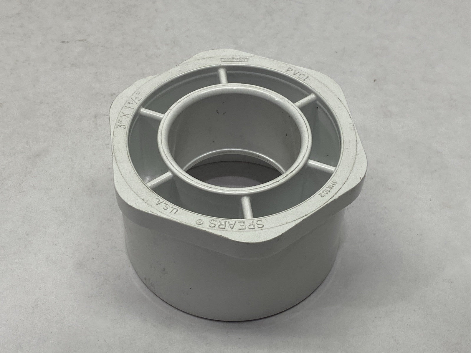 Spears 437-337 Reducing Bushing 3" x 1-1/2" PVC SCH 40 - Maverick Industrial Sales