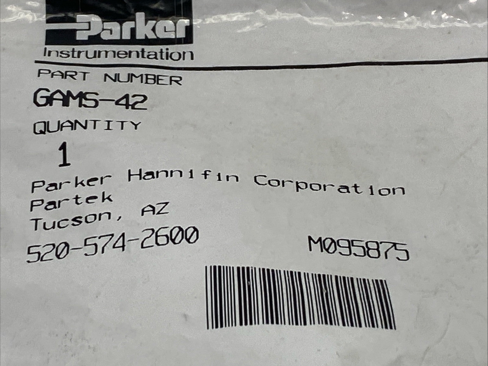 Parker GAMS-42 Male Straight Adapter 1/4" x 1/8" - Maverick Industrial Sales