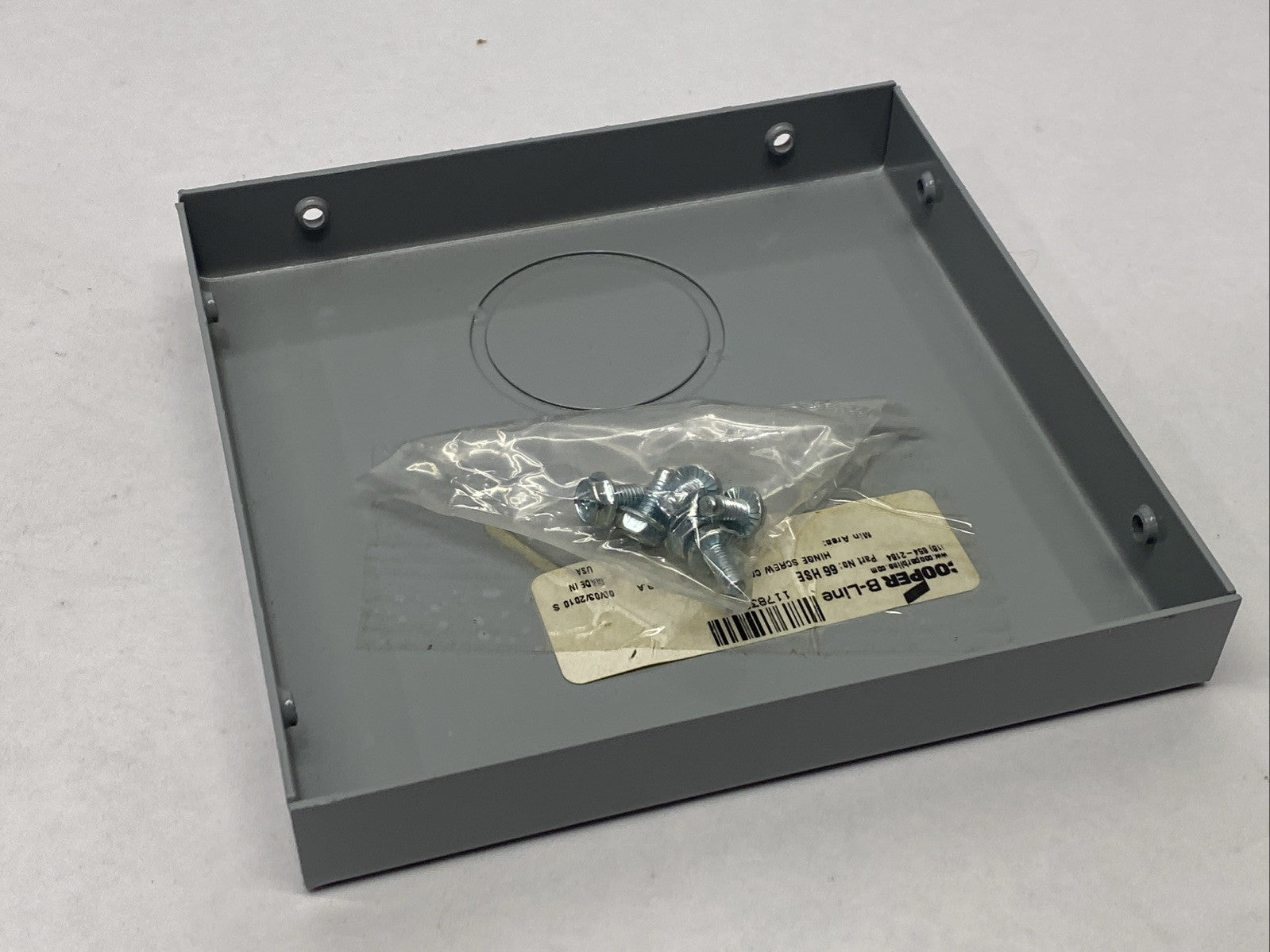 Cooper B-Line 66 HSE Wireway End Cover 6" x 6" w/ 1.5" Knockout - Maverick Industrial Sales