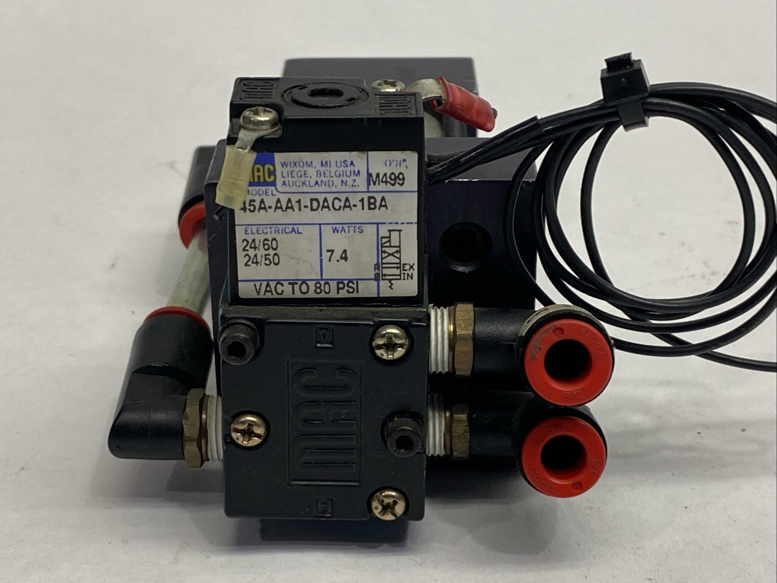 Lin-Act AD197806 P36-11 Pneumatic Cylinder w/ MAC 45A-AA1-DACA-1BA Solenoid - Maverick Industrial Sales