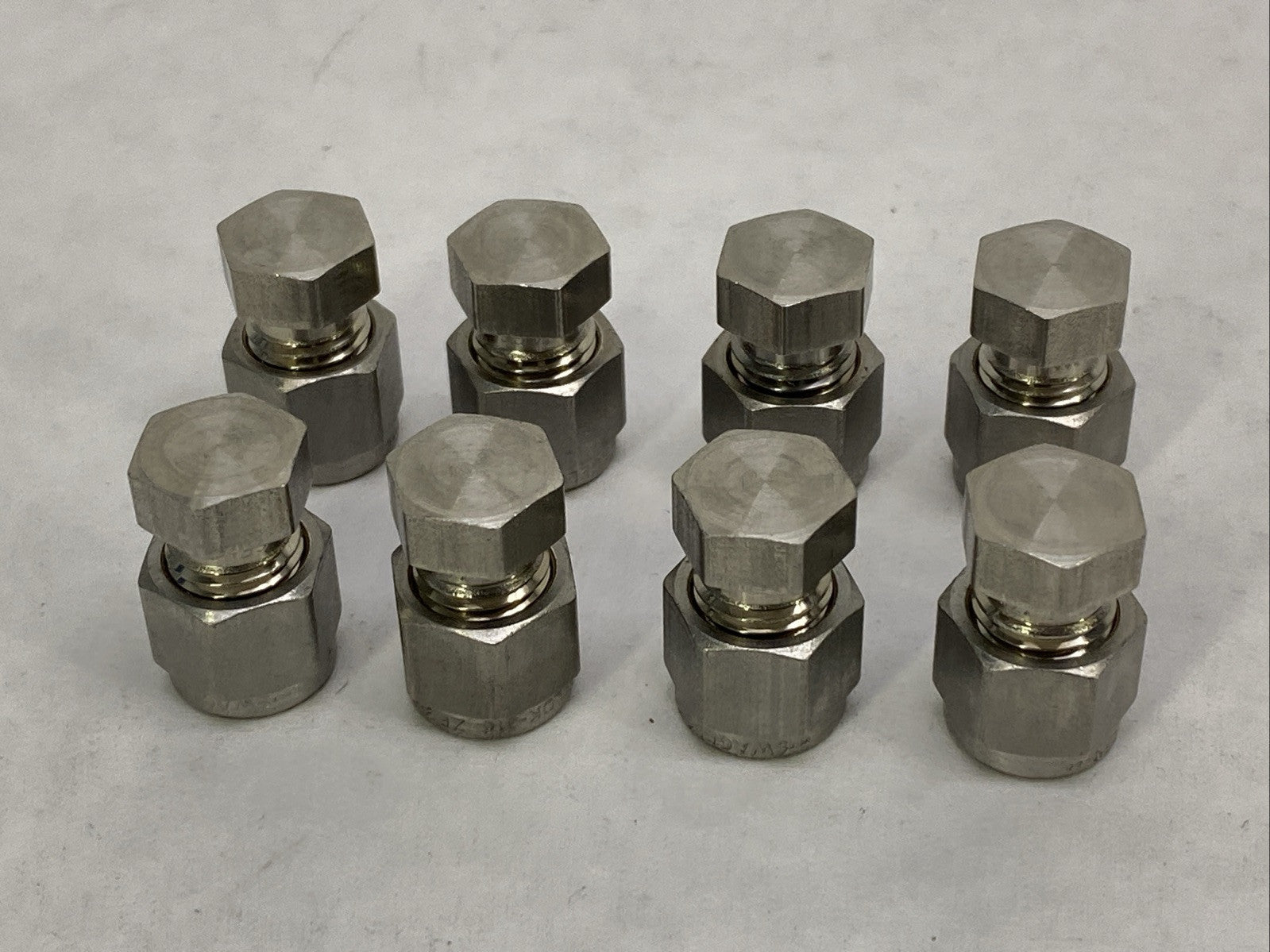 Swagelok SS-400-C Stainless Steel Cap Fitting 1/4" OD Tube LOT OF 8 - Maverick Industrial Sales