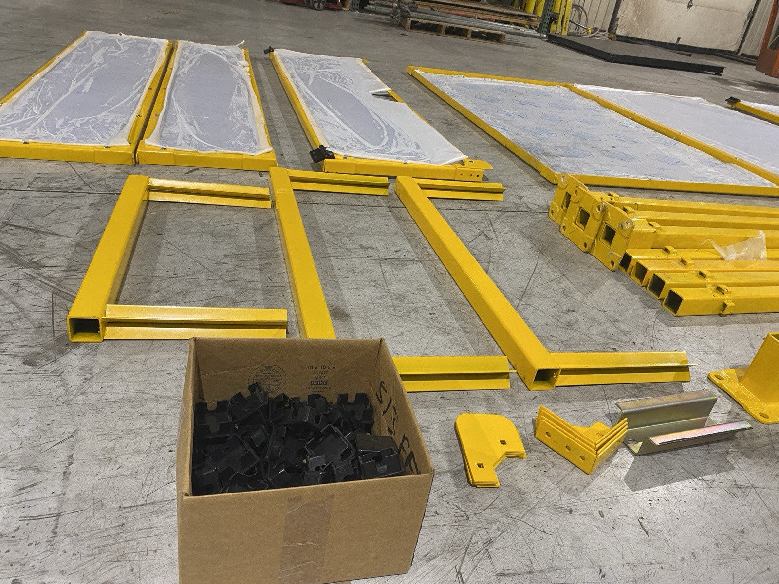 AGS Automated Guarding Systems LOT OF 6 Panels and Misc. Supports - Maverick Industrial Sales