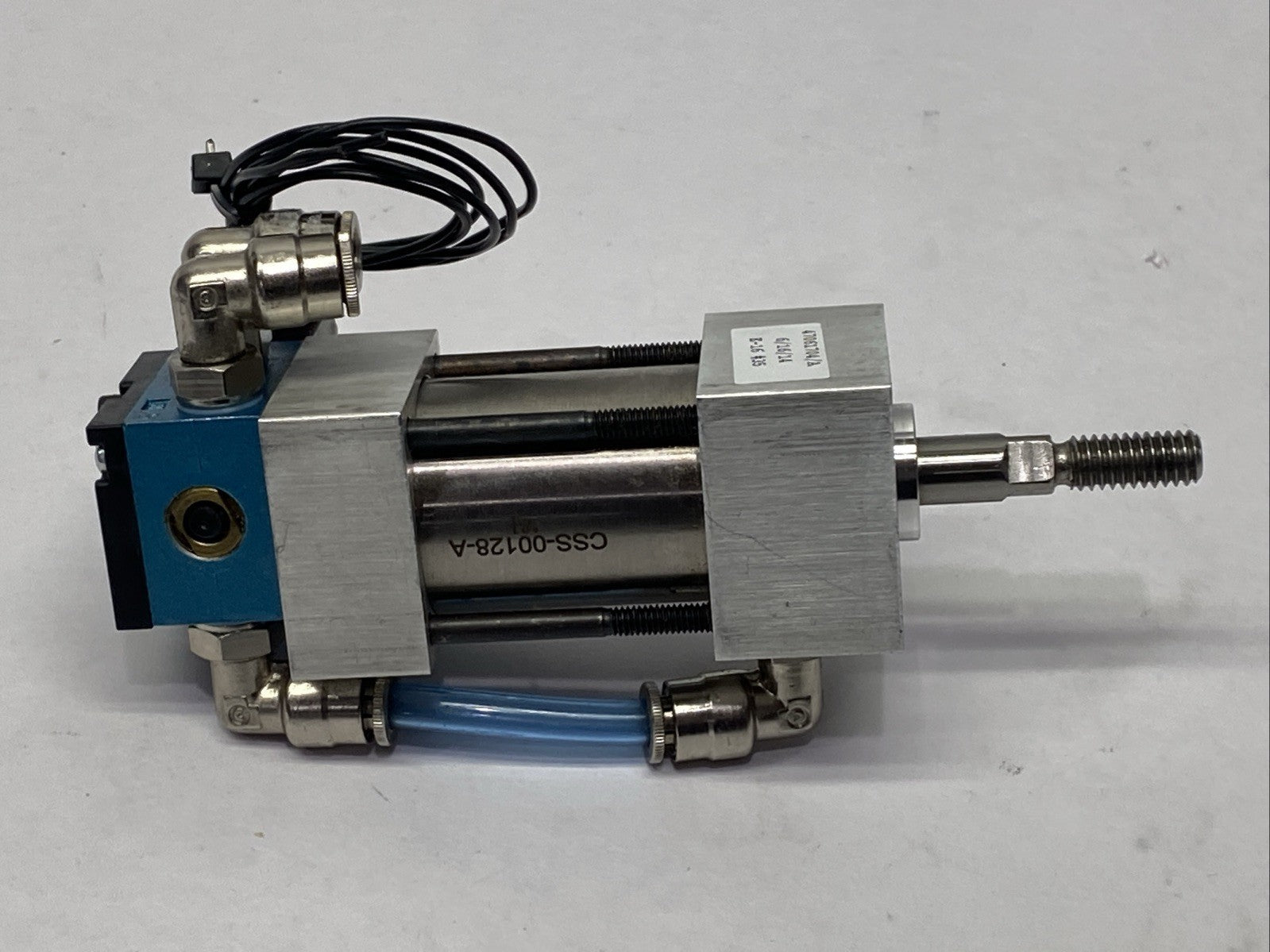 Bimba CSS-00128-A Pneumatic Cylinder w/ MAC 45A-AA1-DACA-1BA Solenoid - Maverick Industrial Sales
