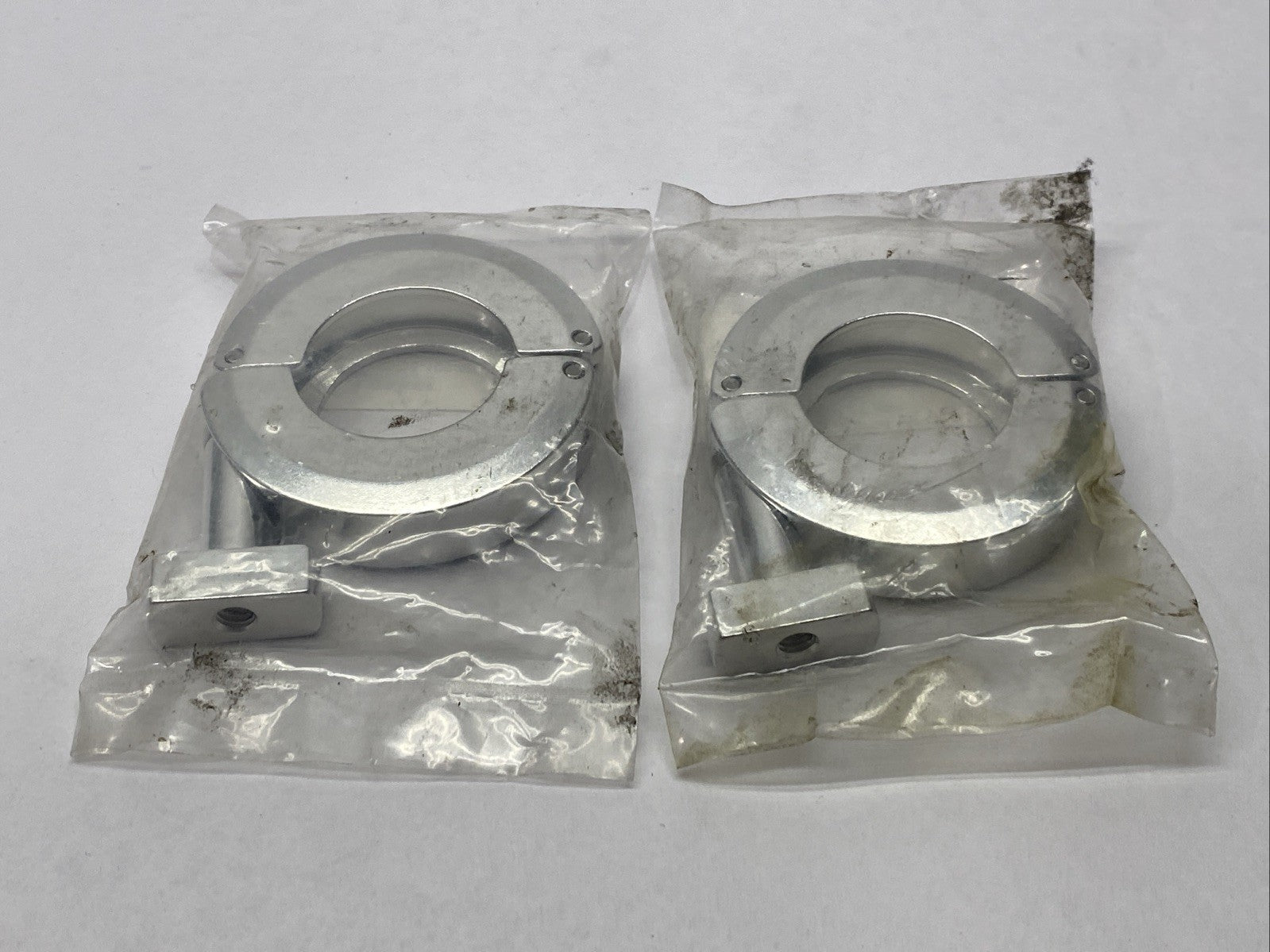 Kurt J Lesker QF25-100-MC Aluminum Machine Clamp 1" LOT OF 2 - Maverick Industrial Sales