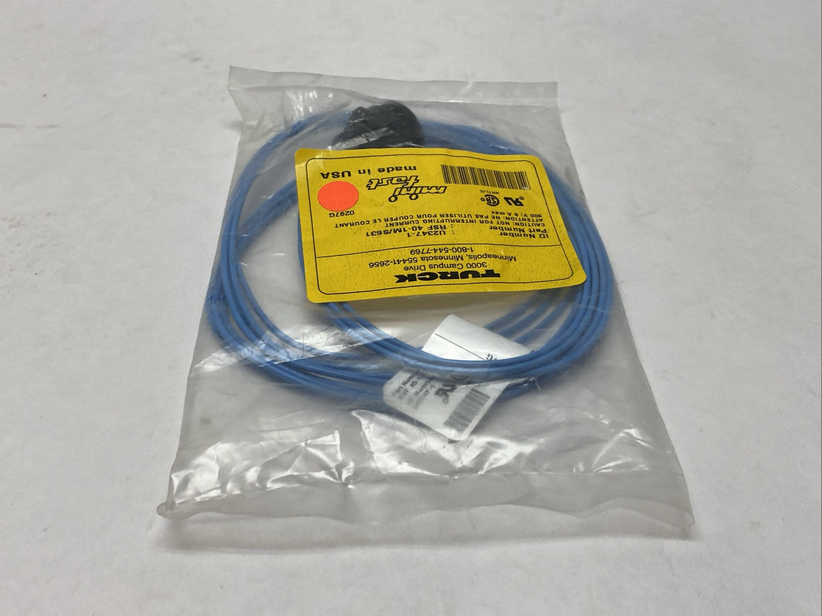 Turck RSF 40-1M/S631 Actuator And Sensor Receptacle 1m U2347-1 - Maverick Industrial Sales