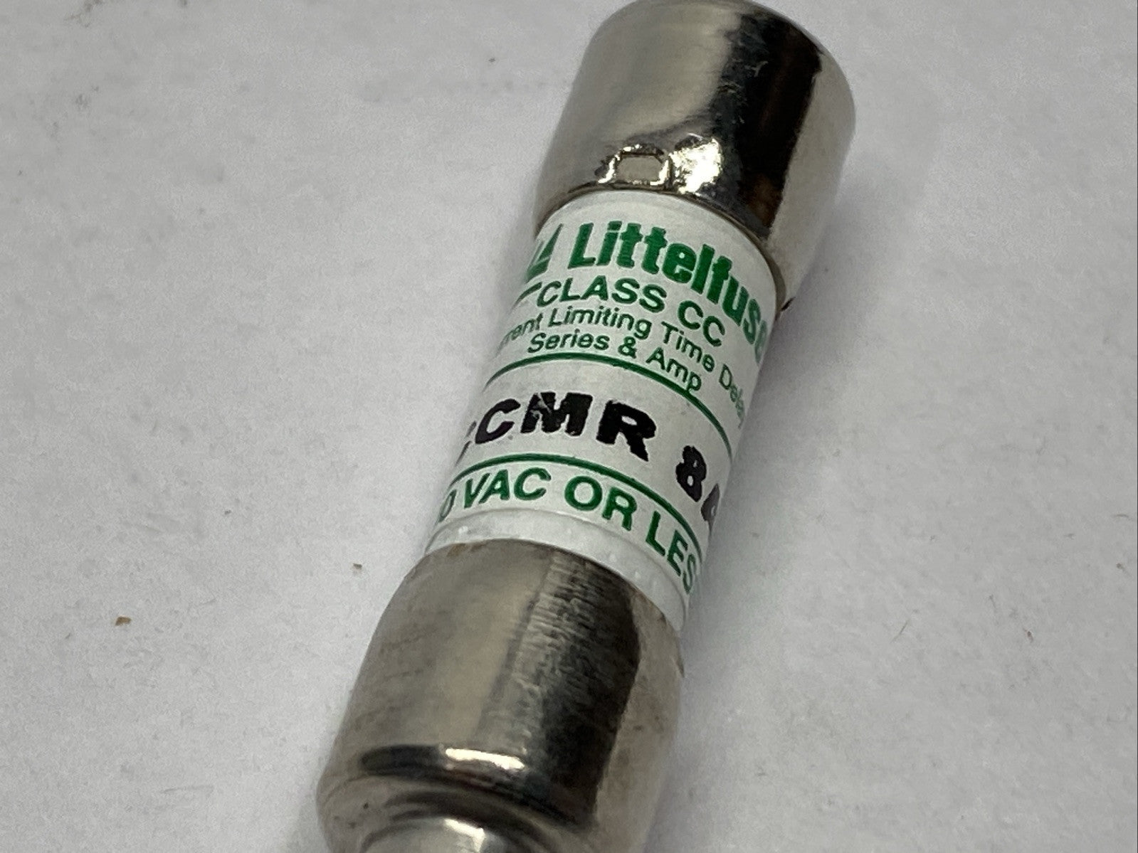 Littelfuse CCMR 8A Time-Delay Class CC Fuse 8A 600V LOT OF 3 - Maverick Industrial Sales