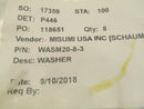 Misumi WASM20-8-3 Carbon Steel Washers 20mm x 8mm x 3mm Lot of 8 - Maverick Industrial Sales