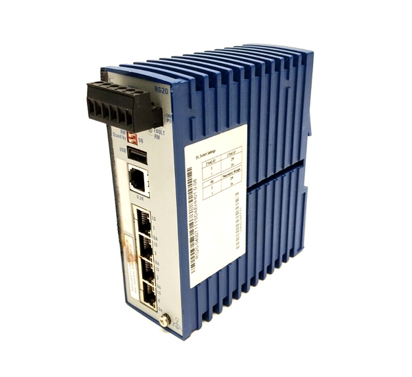 Hirschmann RS20 4-Port Industrial Ethernet Rail Switch RS20-0400T1T1SDAE - Maverick Industrial Sales