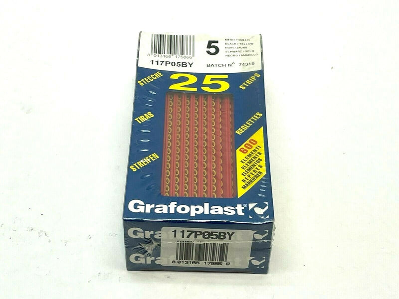 Grafoplast 117P05BY Wiremarker Strips LOT OF 50 - Maverick Industrial Sales