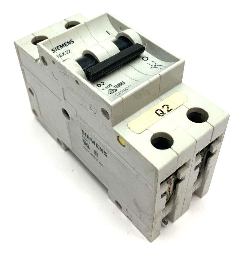 Siemens 5SX22 D2 Circuit Breaker 2-Pole Max 480V AC - Maverick Industrial Sales