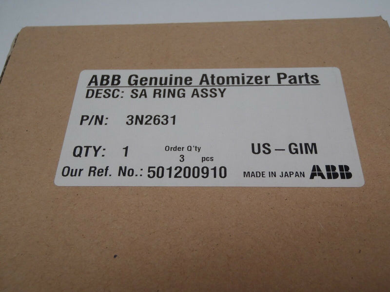 ABB 3N2631 SA Ring Assy Nozzle 50mm Shaping Air Metabell - Maverick Industrial Sales