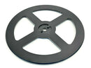 Labeler Reel Wheel 9-3/16" Diameter 1/2" Bore 3/16"-1/2" Thick Black Aluminum - Maverick Industrial Sales