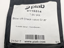 Piab 0115314 Blow-Off Check Valve 1/8" NPSF Female - Maverick Industrial Sales