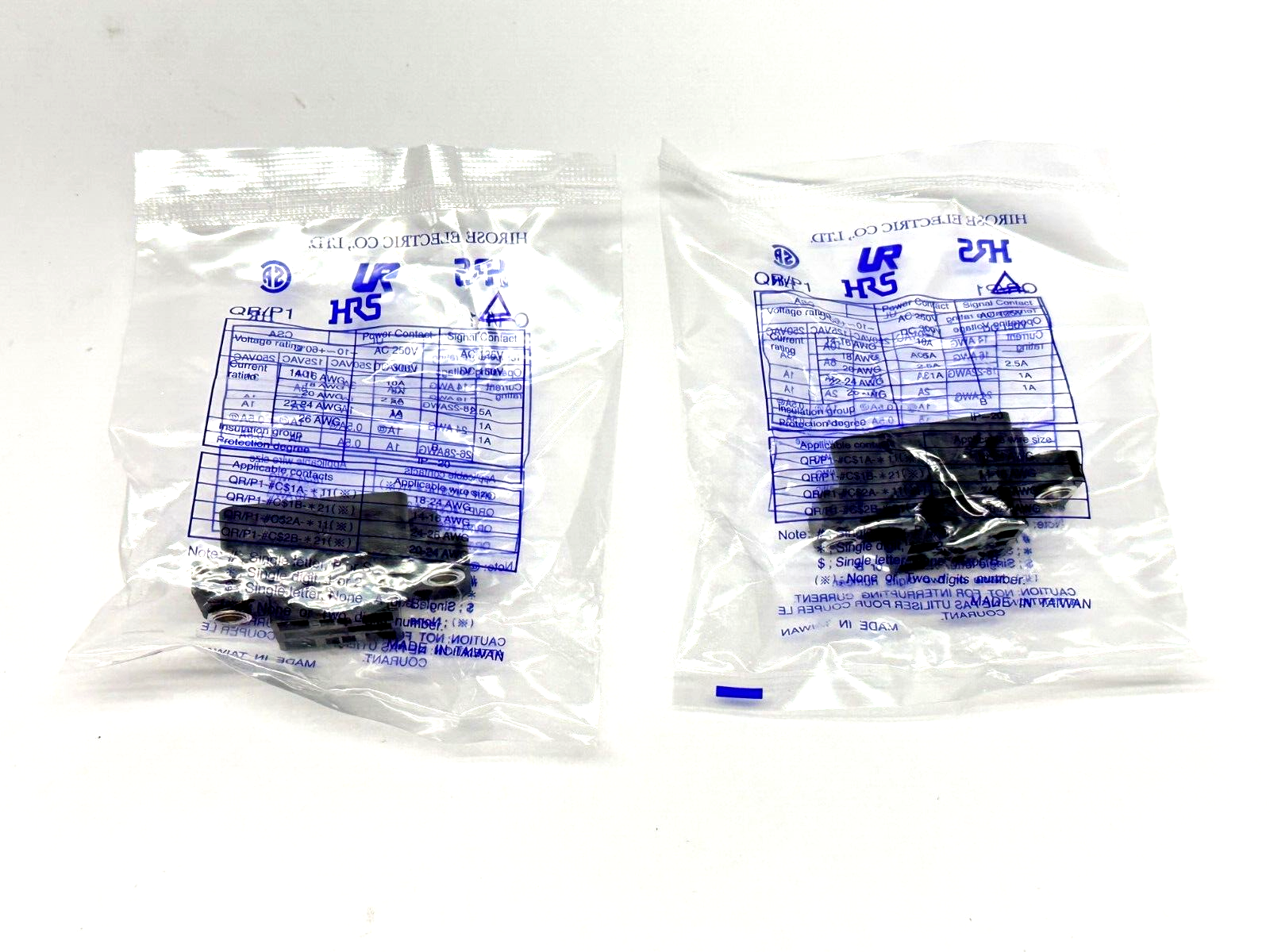 QR/P1-8S-C(21) | Hirose Connector Rack & Panel Connector LOT OF 2 - New - Maverick Industrial Sales