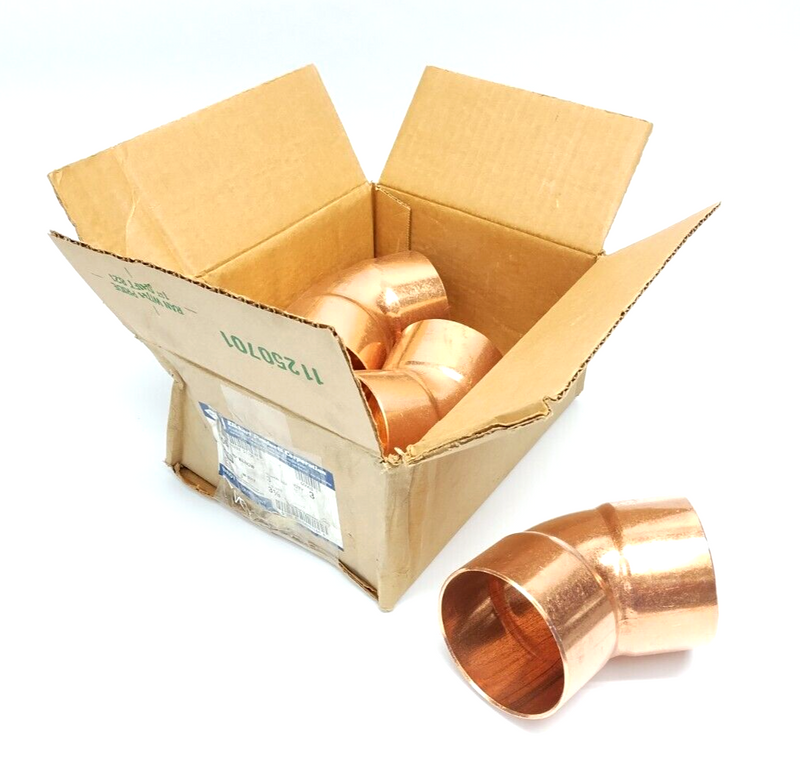 Elkhart Products 10031156 3" 45 Deg. Copper Elbow 106 Solder W-3067 BOX OF 3 - Maverick Industrial Sales