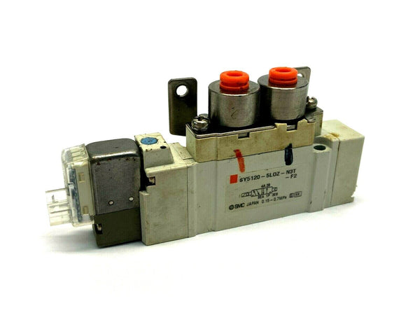 SMC SY5120-5LOZ-N3T-F2 5 Port Solenoid Valve - Maverick Industrial Sales