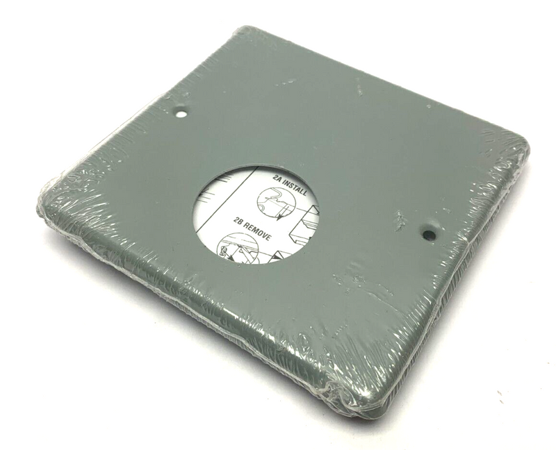 Wiremold G4047JX 2-Gang Single Round Opening Faceplate 4047 Series - Maverick Industrial Sales