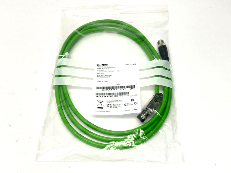 Siemens 6XV1871-5TH20 Industrial Ethernet Trailing Cable 2m – Maverick ...