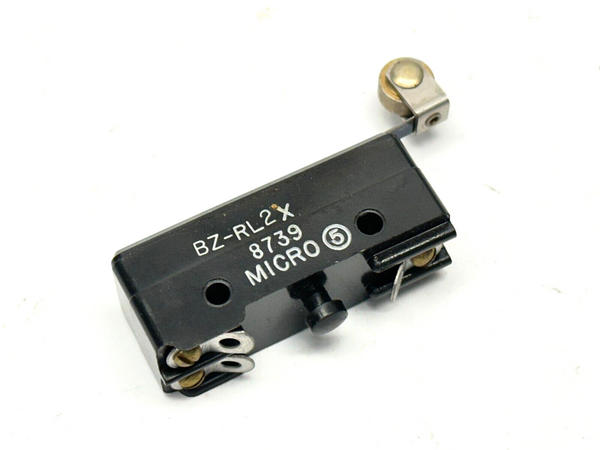Micro Switch BZ-RL2X Roller Switch 15A 480VAC 250VDC 8739 - Maverick Industrial Sales