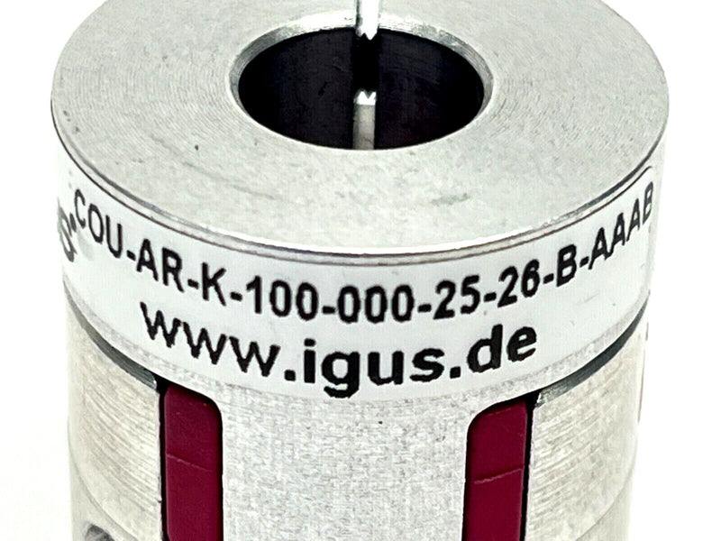 Igus COU-AR-K-100-000-25-26-B-AAAB Claw Coupling for Lead Screw Drives - Maverick Industrial Sales