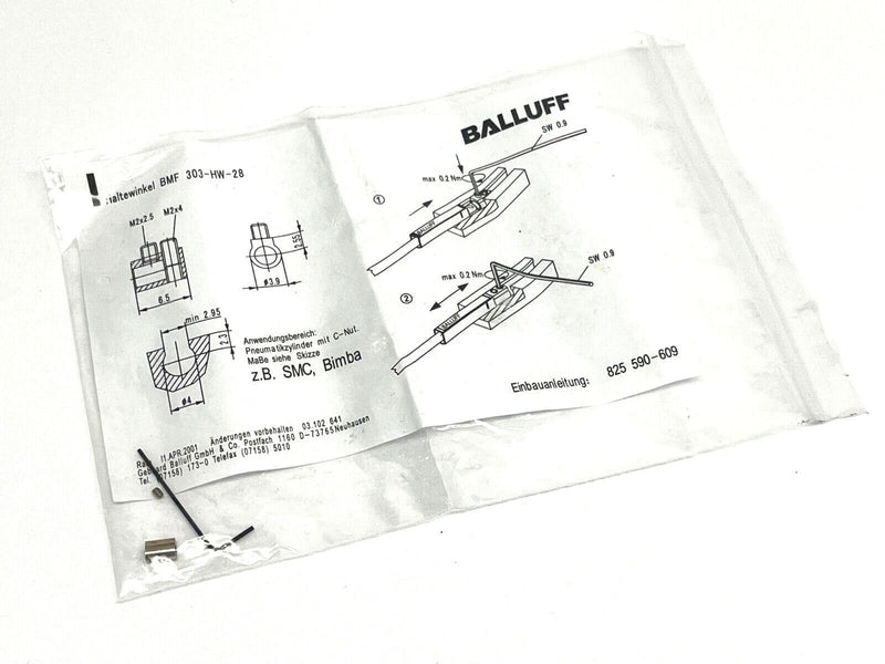 Balluff BAM00KZ Mounting Bracket for Magnetic Sensors - Maverick Industrial Sales