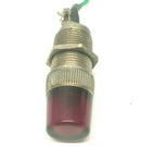 Miniature Incandescent Red Pilot Light Indicator w/ 327 Bulb 11mm LOT OF 2 - Maverick Industrial Sales