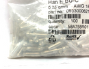 Harting 09330006214 Han E BU-C Crimp Connector AWG 18 LOT OF 100 - Maverick Industrial Sales