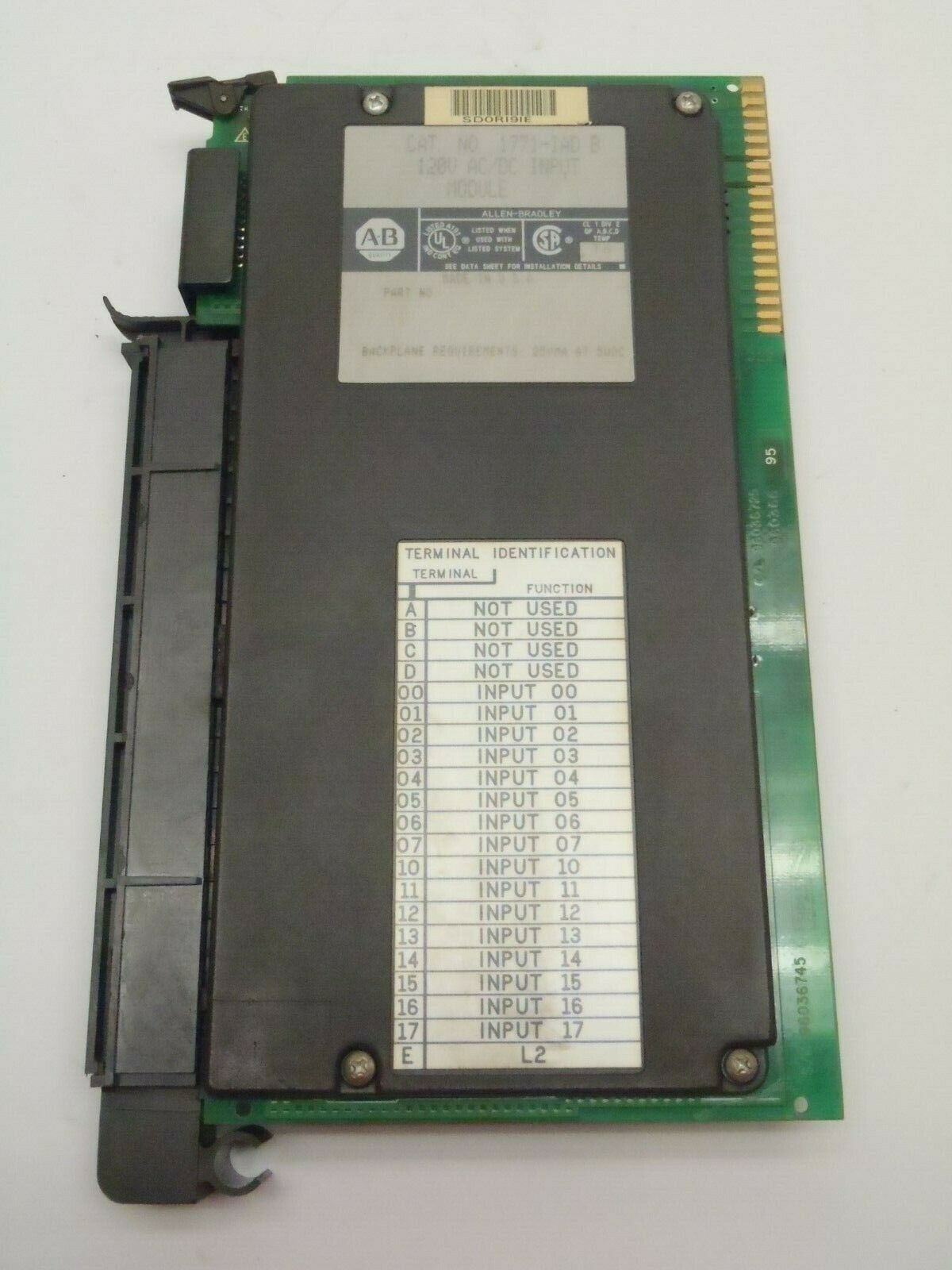 Allen Bradley 1771-IAD Series B 120V AC/DC Input Module - Maverick Industrial Sales