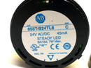 Allen Bradley 855T-B24TL8 Ser. C 70mm Steady LED Stack Light 24V AC/DC Yellow - Maverick Industrial Sales