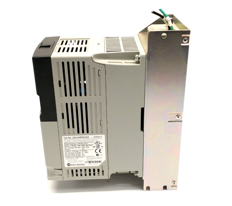 Allen Bradley 22D-D4P0N104 Ser A PowerFlex 40P AC Drive 1.5kW 2HP w/ 22-RF012-BS - Maverick Industrial Sales