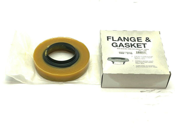 Toilet Wax Sealing Ring Gasket w/ Flange 3/4" Thick Fits 3" and 4" Waste Line - Maverick Industrial Sales