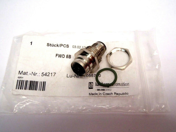 Lumberg Automation FWD 5B Micro M12 Fixcon Male to Female Receptacle 54217 - Maverick Industrial Sales