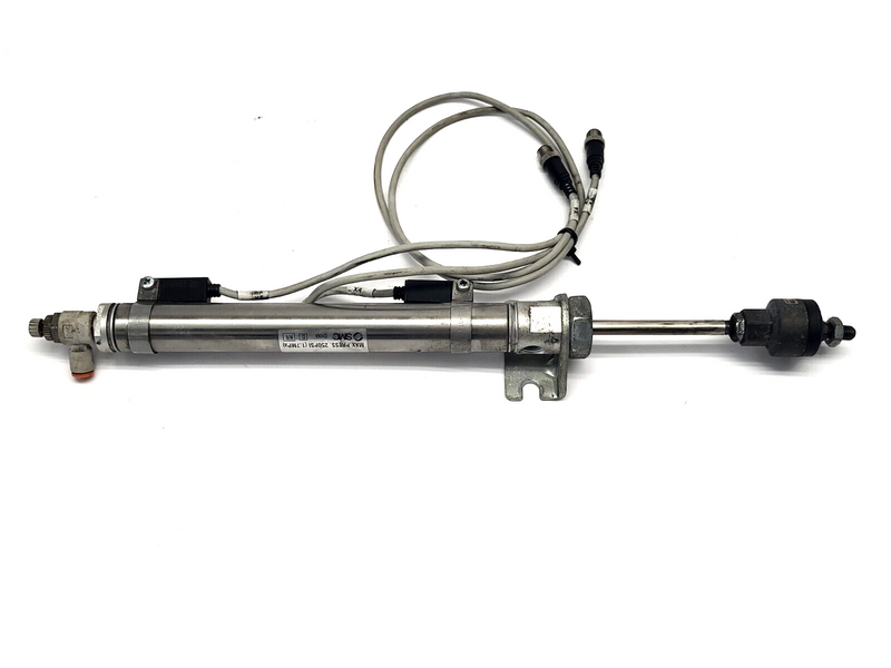 SMC NCDMB075-0500 Pneumatic Cylinder w/ SMC NJ04 Floating Joint 1/4-28UNF - Maverick Industrial Sales