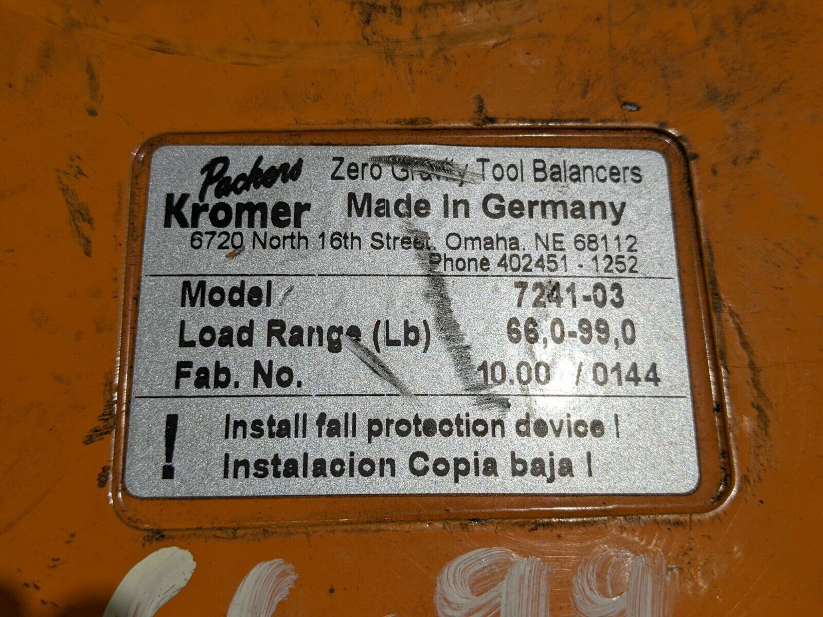 Packers Kromer 7241-4, 7241-6, 7241-3, 7241-5 Tool Balancer LOT OF 16 - Maverick Industrial Sales