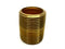 1" NPT Close Brass Pipe Nipple 1-1/2" L LOT OF 2 - Maverick Industrial Sales