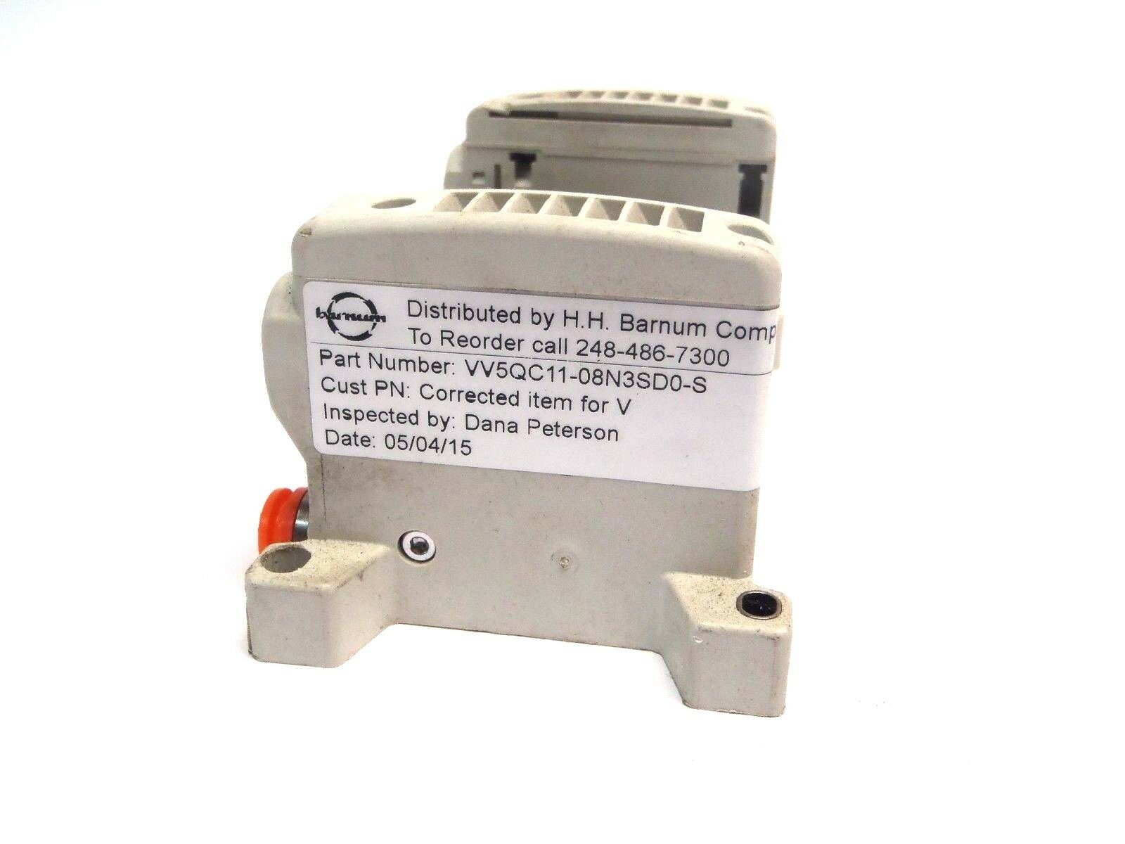 SMC VV5QC11-08N3SD0-S 8 Valve Pneumatic Manifold - Maverick Industrial Sales