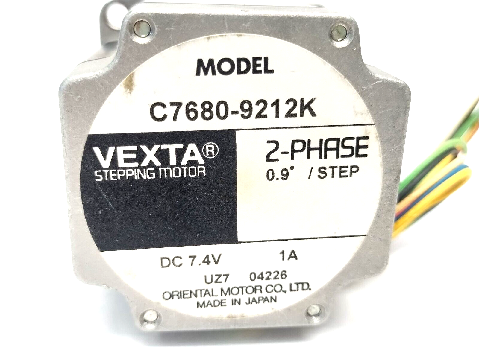 Oriental Motor C7680-9212K VEXTA 2-Phase Stepping Motor 7.4VDC 1A - Maverick Industrial Sales