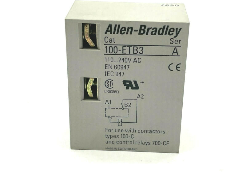 Allen Bradley 100-ETB3 Ser. A Contactor IEC Timing Module Off-Delay Electronic - Maverick Industrial Sales