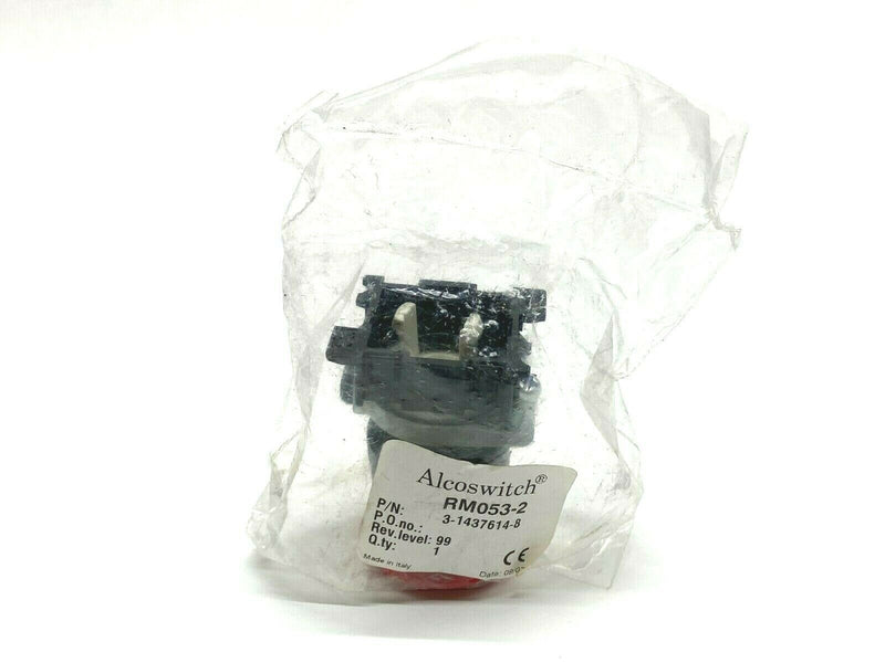 TE Connectivity 3-1437614-8 Red Emergency Operator Switch - Maverick Industrial Sales