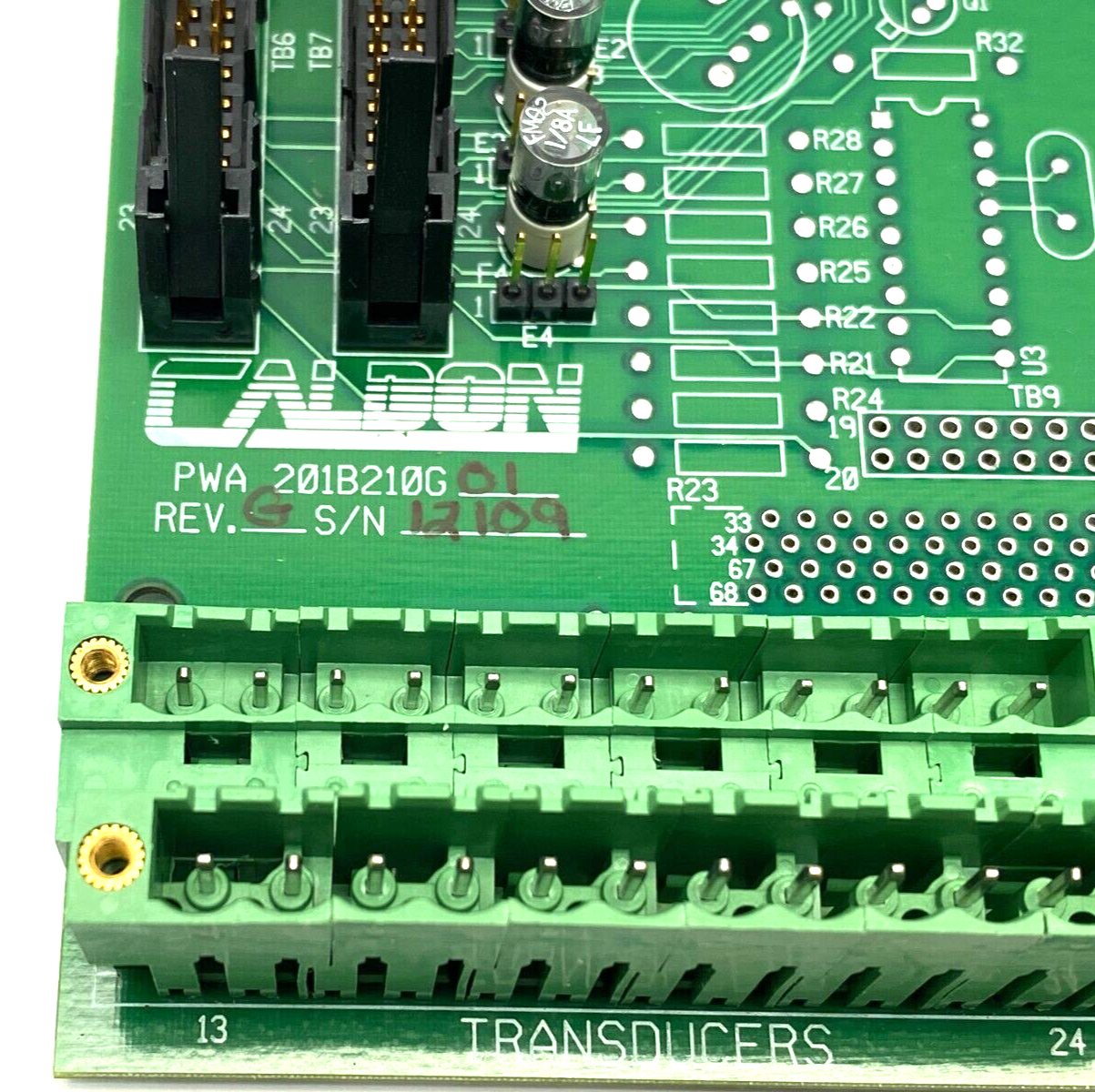 Caldon 201B210G01 Rev. G APU Backplane Card - Maverick Industrial Sales