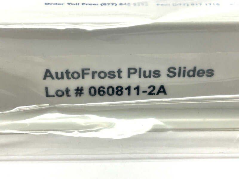 AutoFrost 060811-2A Precleaned Charged Microscope Slides PKG OF 100 - Maverick Industrial Sales
