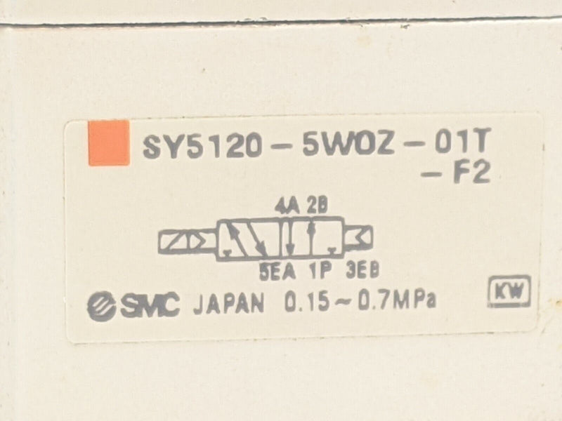 SMC SY5120-5WOZ-01T-F2 Single Solenoid Valve - Maverick Industrial Sales