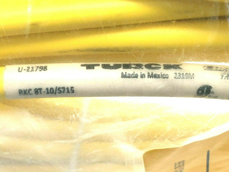 Turck RKC 8T-10/S715 Female M12 Connector Actuator And Sensor Cordset U-21798 - Maverick Industrial Sales